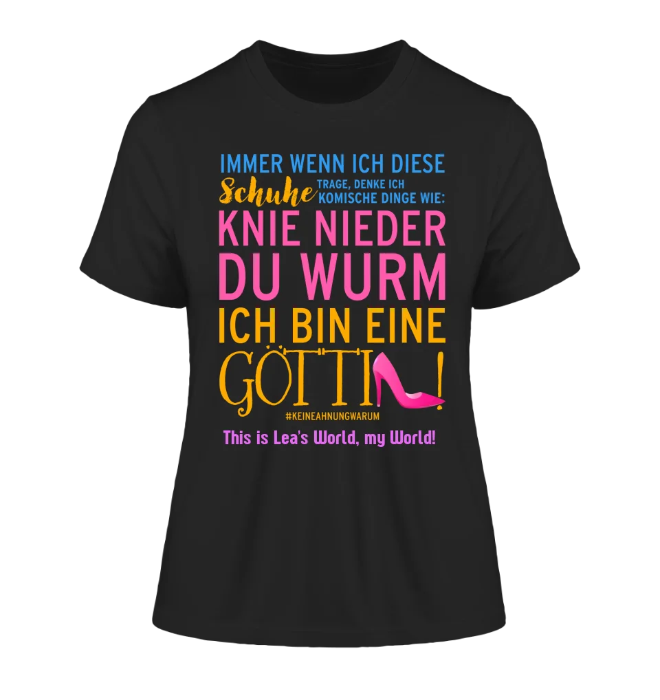 8in1-Kollektion: Immer wenn ich Schuhe + Wunschtext • 4 Motive weiß/Bunt wählbar • Göttin • personalisiert • diverse Artikel