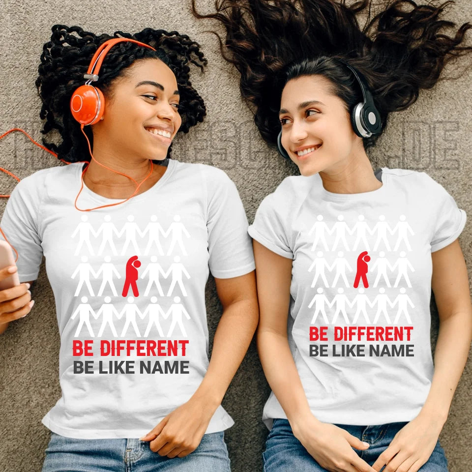 Be different • Ladies Premium T-Shirt XS-2XL aus Bio-Baumwolle für Damen • Exklusivdesign • personalisiert