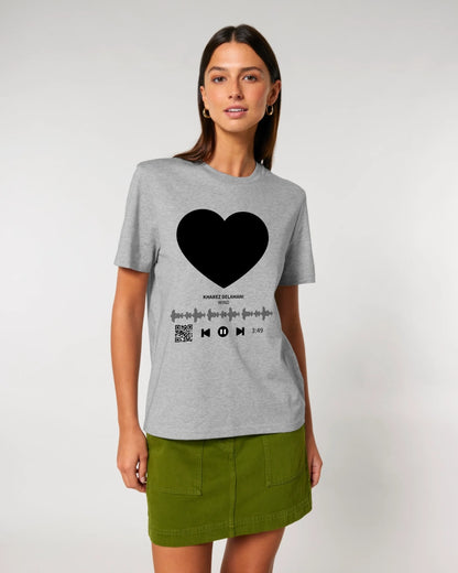 Dein Bild mit Spotify QR Code • Unisex Premium T-Shirt XS-5XL aus Bio-Baumwolle für Damen & Herren • Exklusivdesign • personalisiert