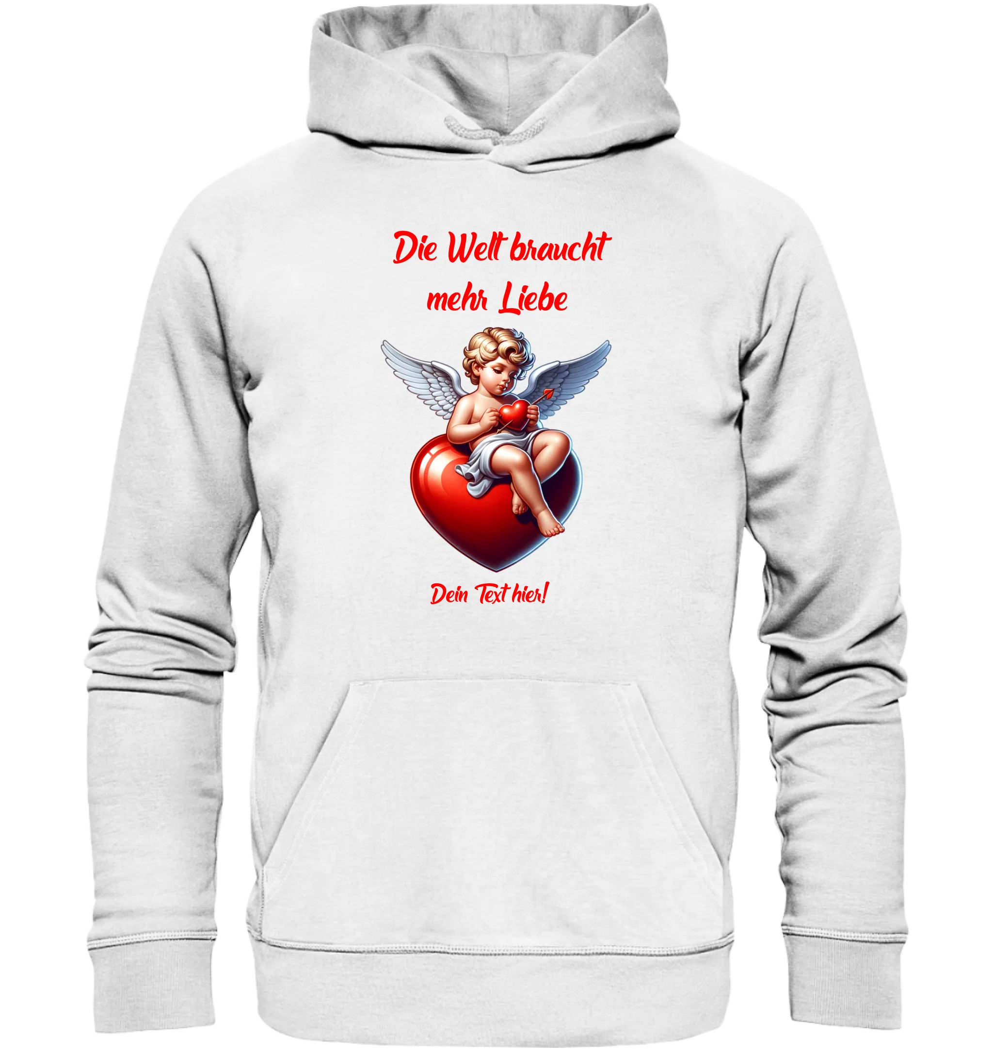 Mehr Liebe • Valentinstag • Unisex Premium Hoodie XS-5XL aus Bio-Baumwolle für Damen & Herren