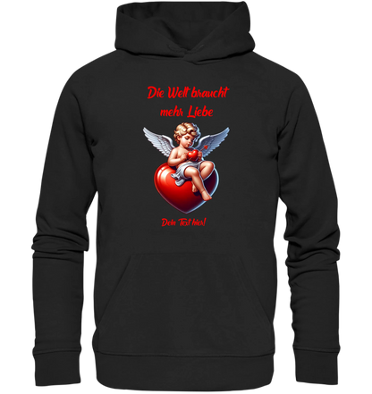 Mehr Liebe • Valentinstag • Unisex Premium Hoodie XS-5XL aus Bio-Baumwolle für Damen & Herren