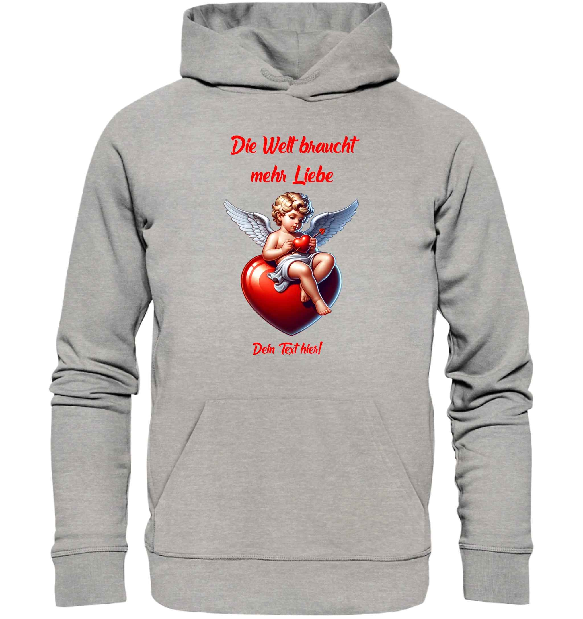 Mehr Liebe • Valentinstag • Unisex Premium Hoodie XS-5XL aus Bio-Baumwolle für Damen & Herren