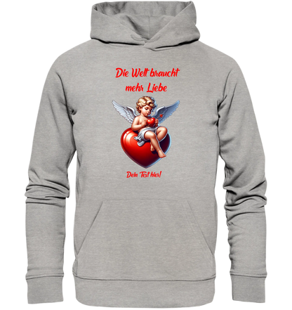 Mehr Liebe • Valentinstag • Unisex Premium Hoodie XS-5XL aus Bio-Baumwolle für Damen & Herren