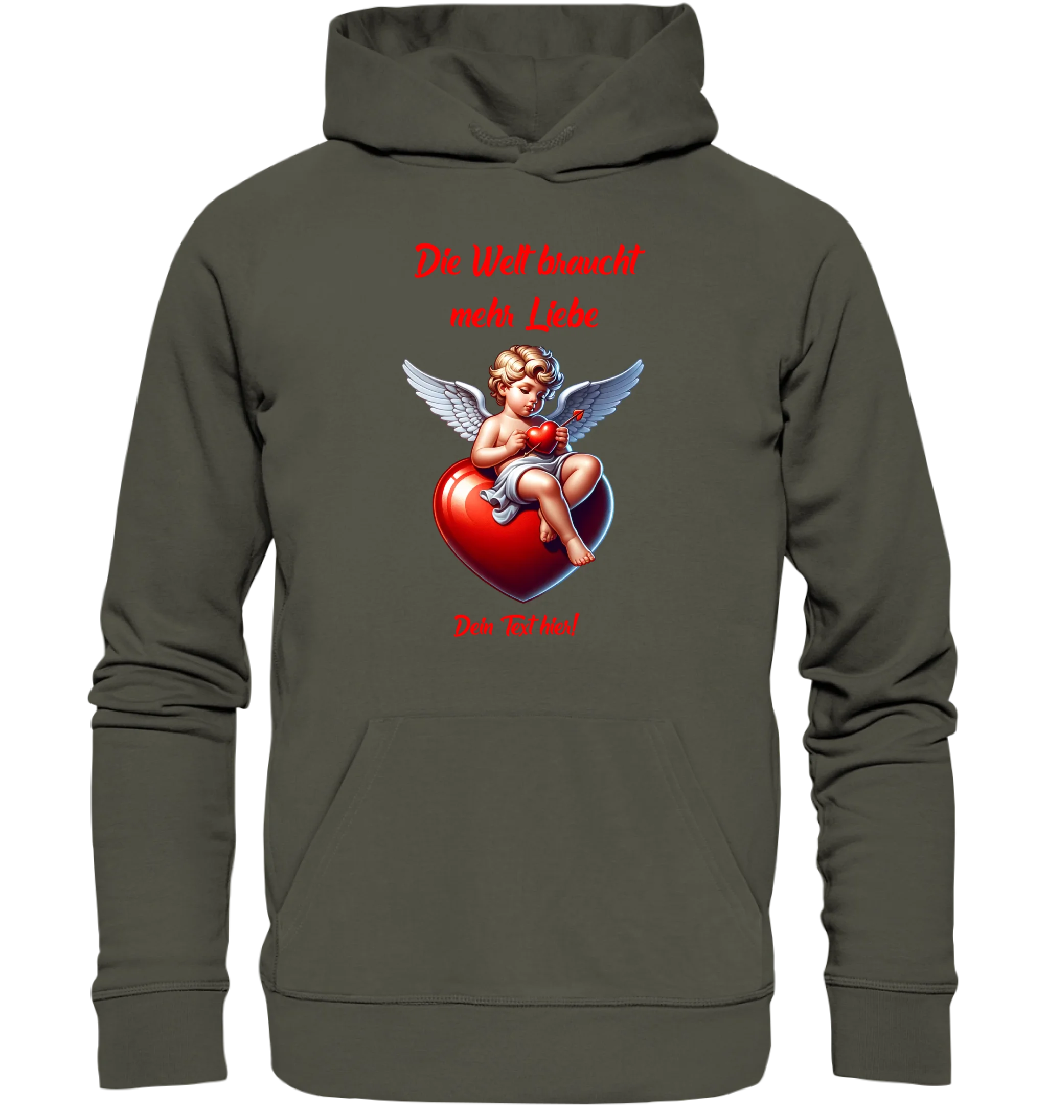 Mehr Liebe • Valentinstag • Unisex Premium Hoodie XS-5XL aus Bio-Baumwolle für Damen & Herren