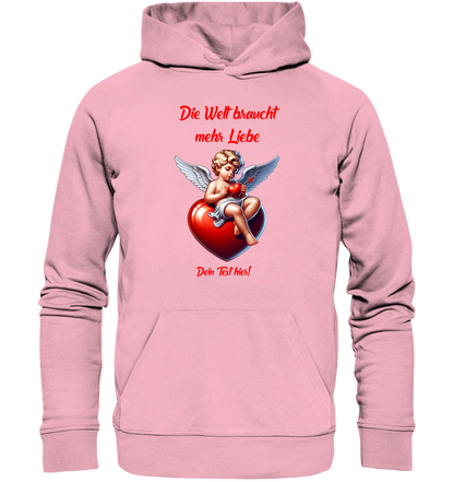 Mehr Liebe • Valentinstag • Unisex Premium Hoodie XS-5XL aus Bio-Baumwolle für Damen & Herren