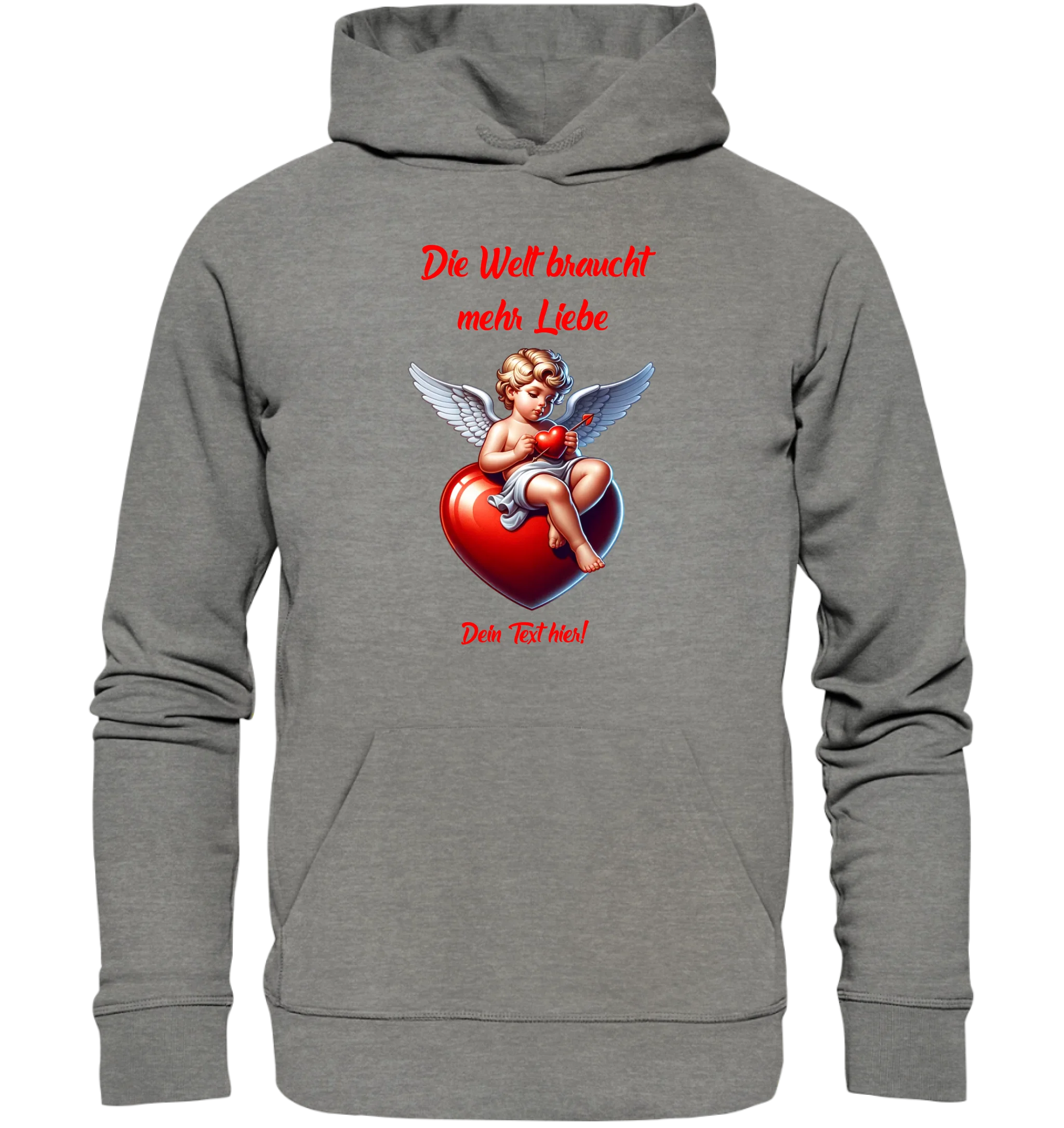 Mehr Liebe • Valentinstag • Unisex Premium Hoodie XS-5XL aus Bio-Baumwolle für Damen & Herren