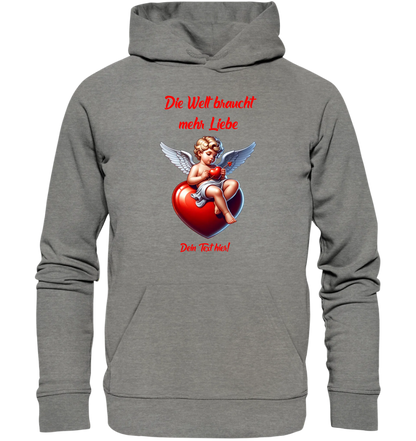 Mehr Liebe • Valentinstag • Unisex Premium Hoodie XS-5XL aus Bio-Baumwolle für Damen & Herren