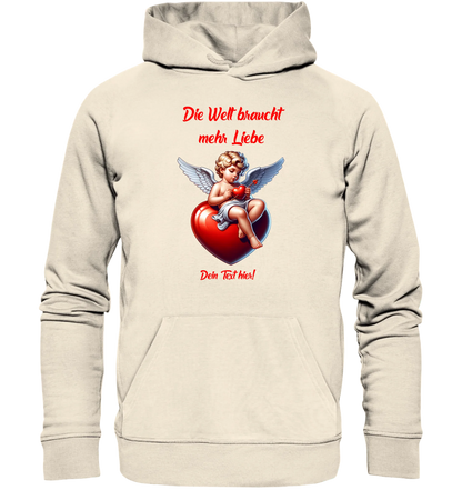 Mehr Liebe • Valentinstag • Unisex Premium Hoodie XS-5XL aus Bio-Baumwolle für Damen & Herren