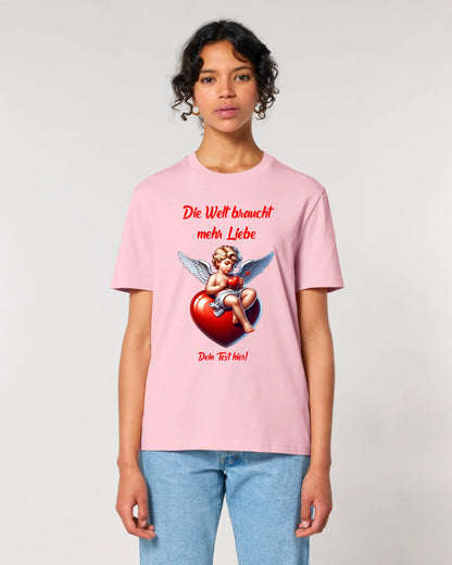 Mehr Liebe • Valentinstag • Unisex Premium T-Shirt XS-5XL aus Bio-Baumwolle für Damen & Herren • Exklusivdesign • personalisiert