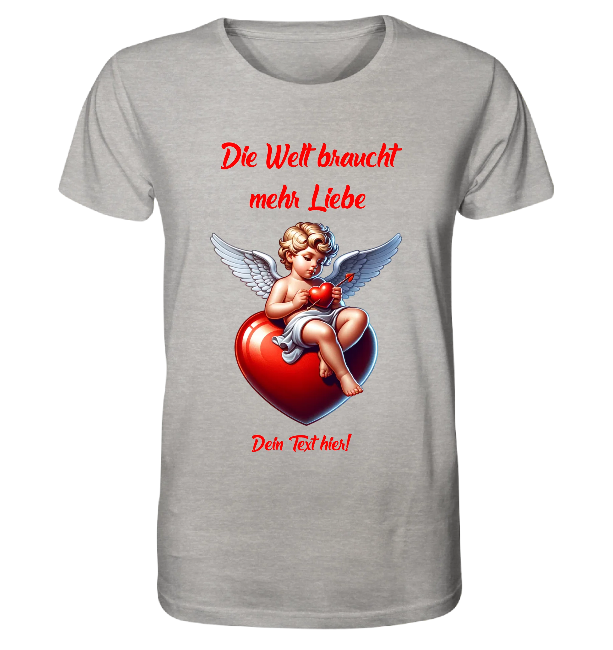 Mehr Liebe • Valentinstag • Unisex Premium T-Shirt XS-5XL aus Bio-Baumwolle für Damen & Herren • Exklusivdesign • personalisiert