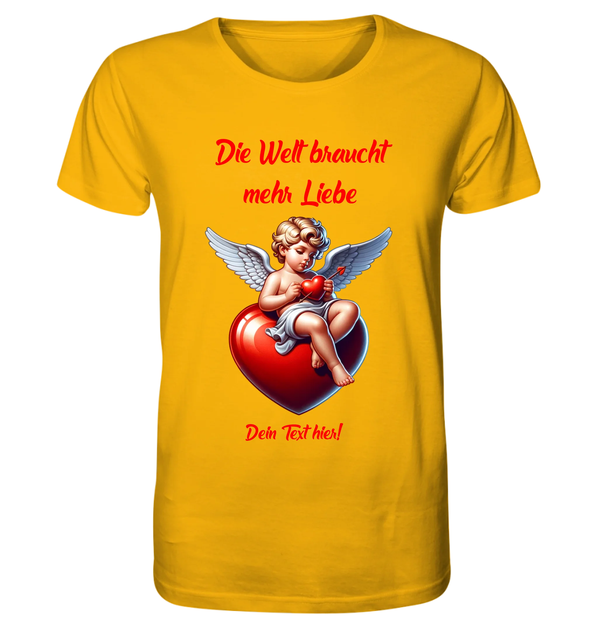 Mehr Liebe • Valentinstag • Unisex Premium T-Shirt XS-5XL aus Bio-Baumwolle für Damen & Herren • Exklusivdesign • personalisiert