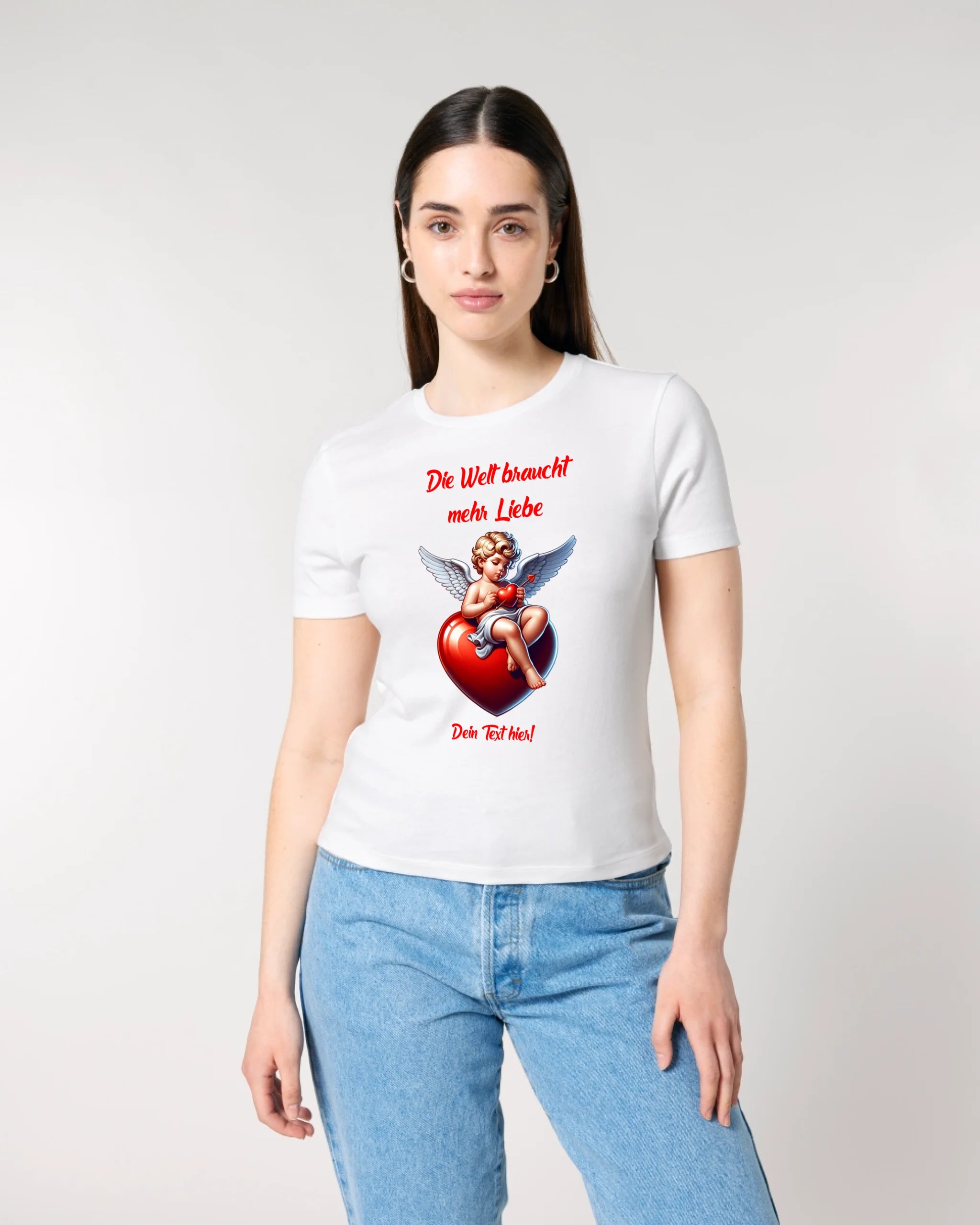 Mehr Liebe • Valentinstag • Ladies Premium T-Shirt XS-2XL aus Bio-Baumwolle für Damen • Exklusivdesign • personalisiert