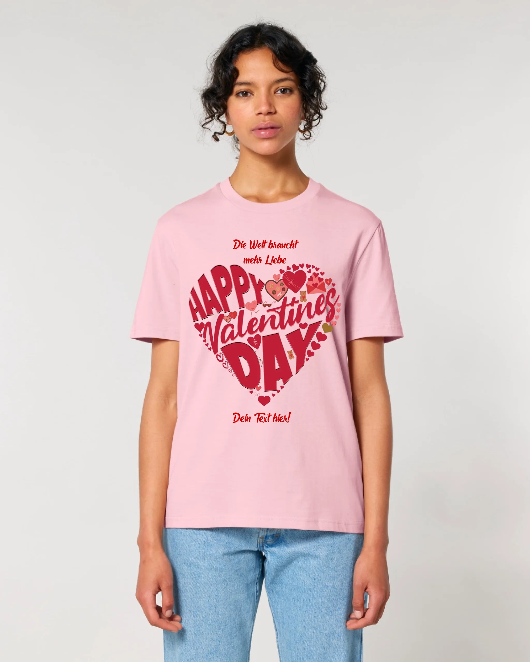 Valentinstag • Herz • Unisex Premium T-Shirt XS-5XL aus Bio-Baumwolle für Damen & Herren • Exklusivdesign • personalisiert