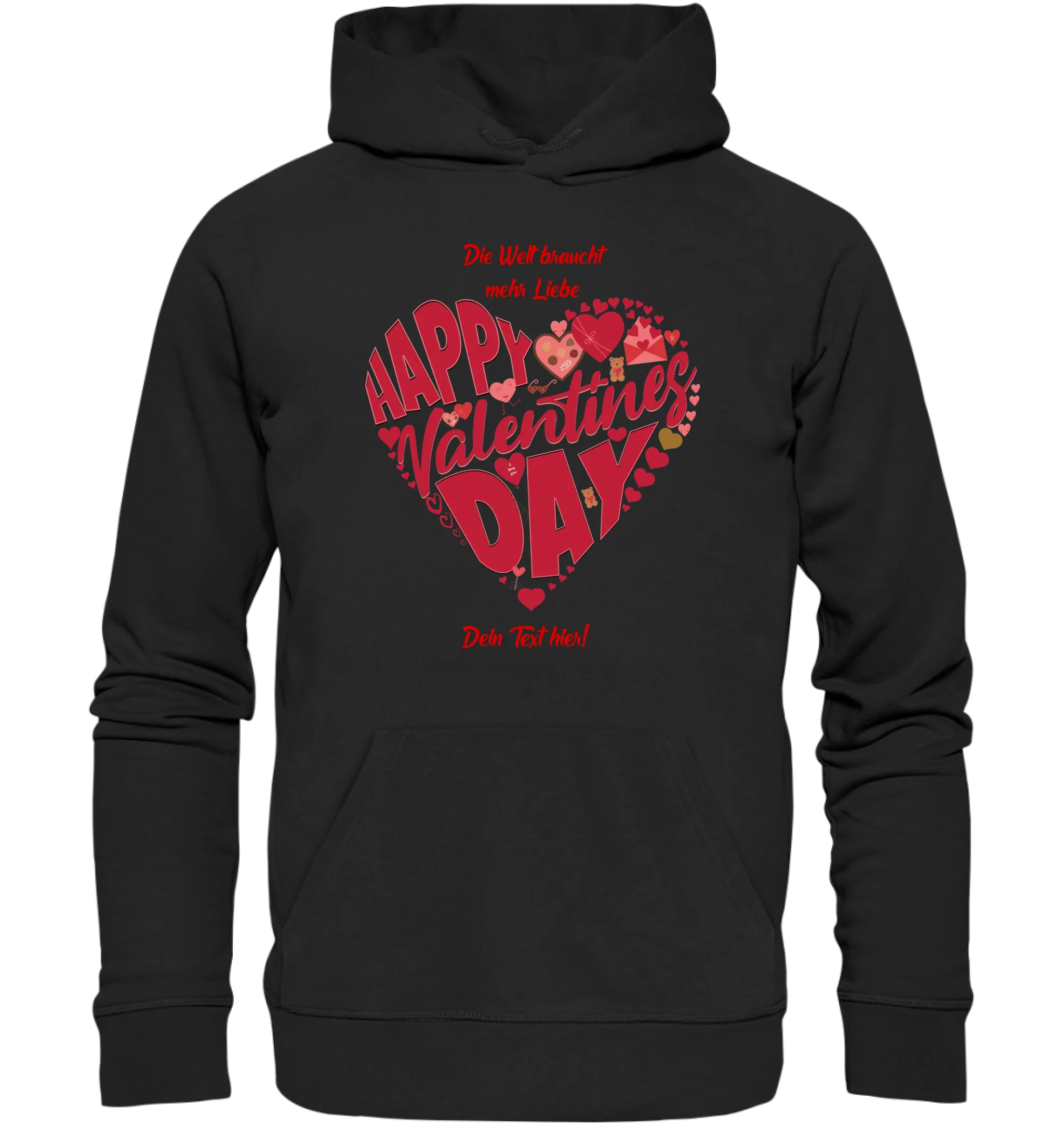 Valentinstag • Herz • Unisex Premium Hoodie XS-5XL aus Bio-Baumwolle für Damen & Herren