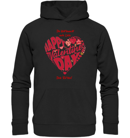 Valentinstag • Herz • Unisex Premium Hoodie XS-5XL aus Bio-Baumwolle für Damen & Herren