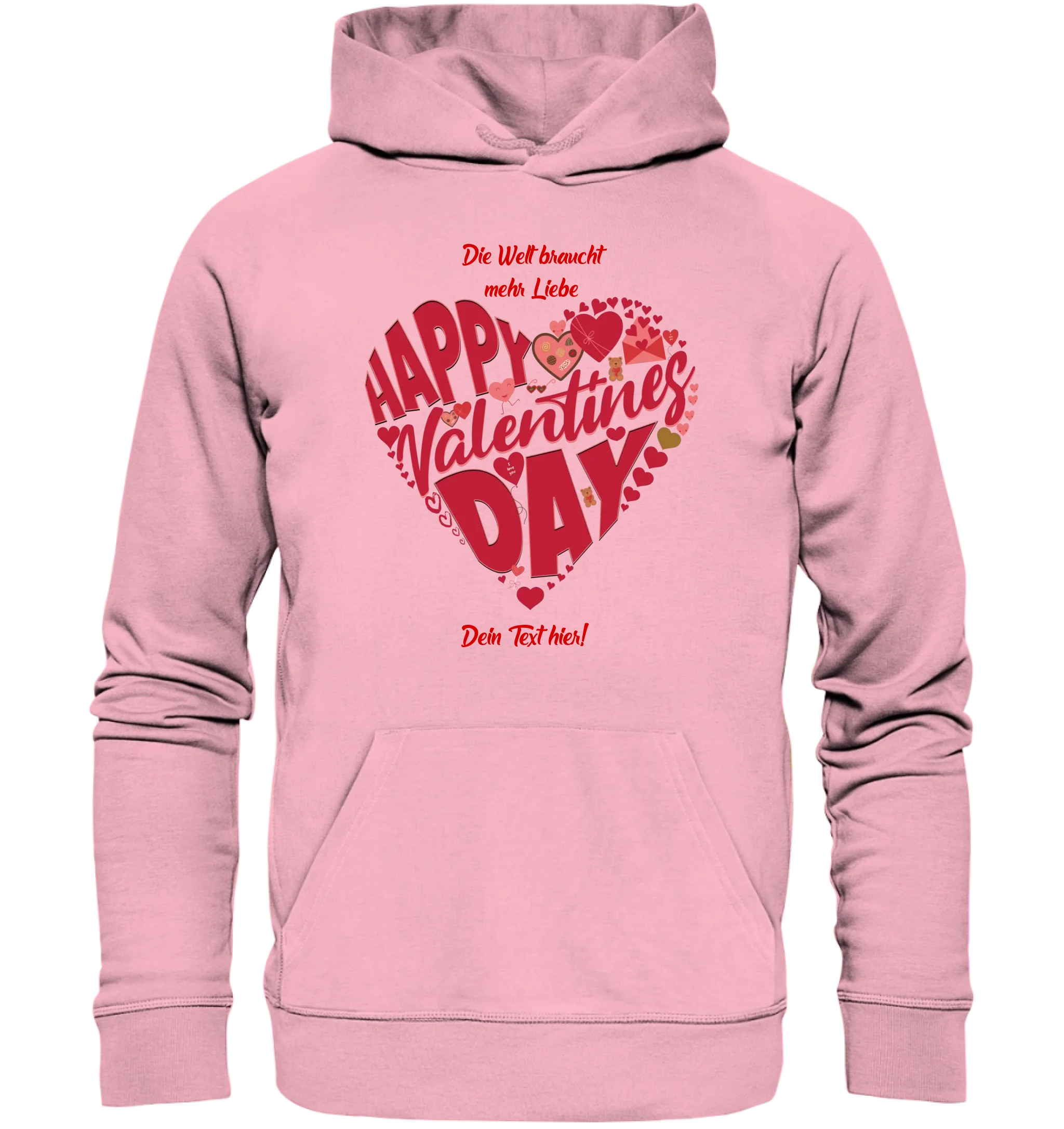 Valentinstag • Herz • Unisex Premium Hoodie XS-5XL aus Bio-Baumwolle für Damen & Herren