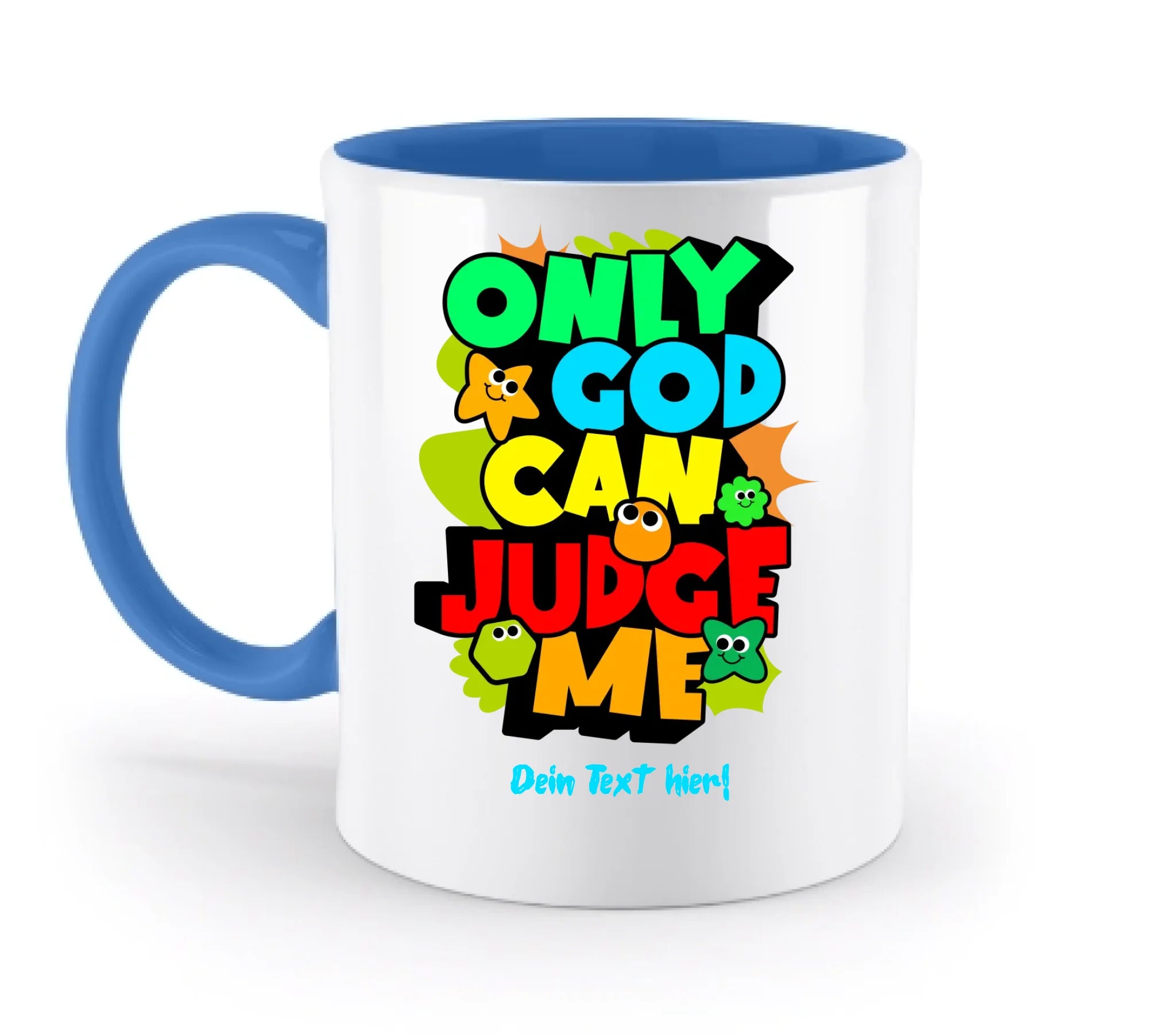 Only God • zweifarbige Tasse • spülmaschinengeeignet • Exklusivdesign • personalisiert