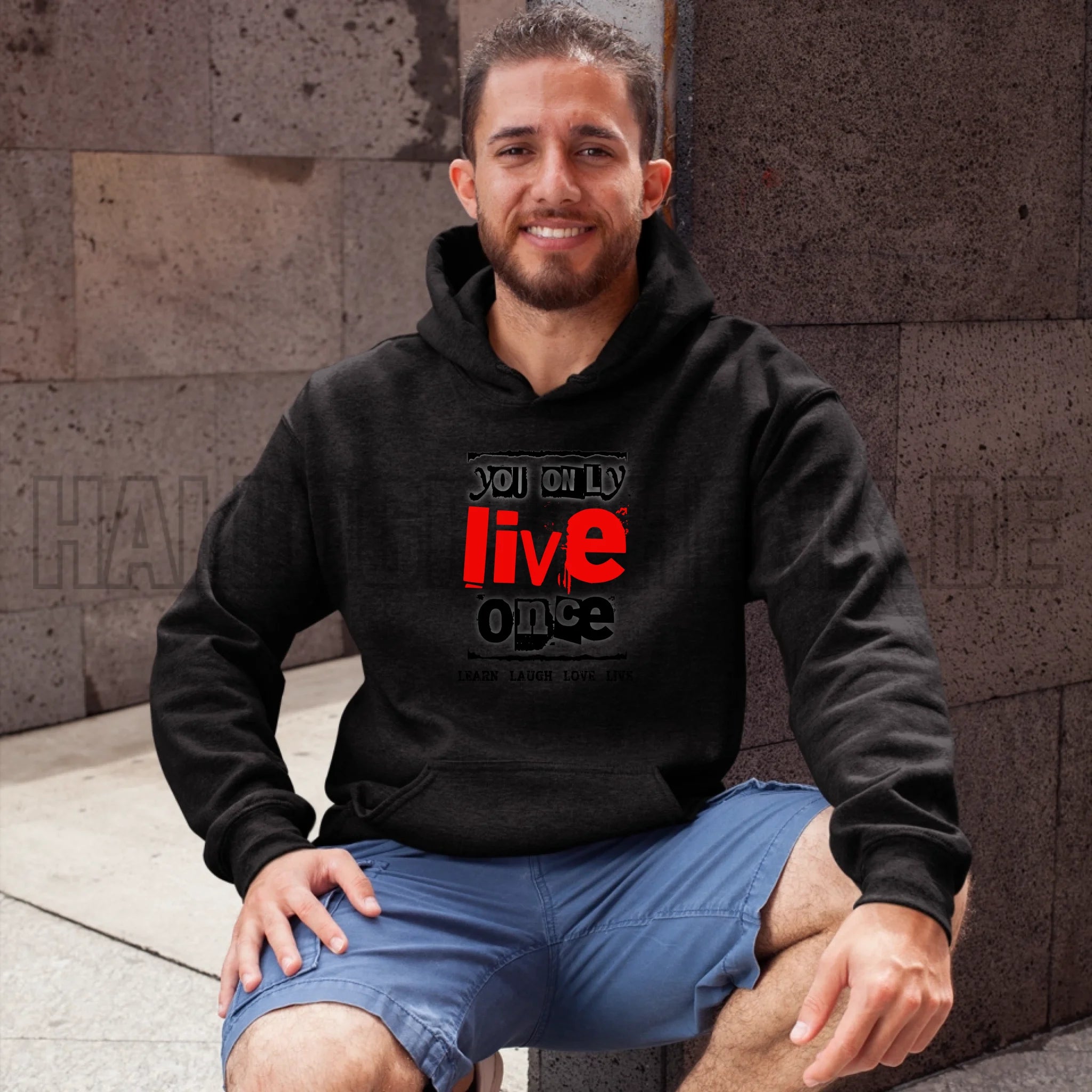 4in1-Kollektion: You only live once • für Damen & Herren • Exklusivdesign • personalisiert oder ohne Personalisierung