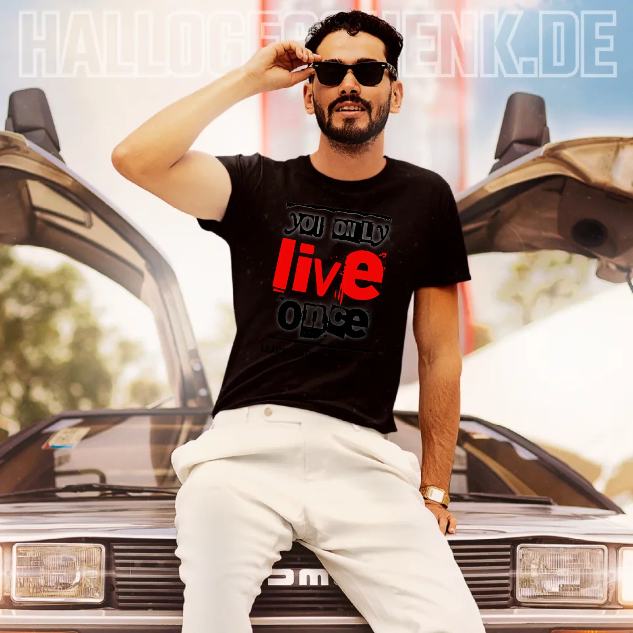 4in1-Kollektion: You only live once • für Damen & Herren • Exklusivdesign • personalisiert oder ohne Personalisierung