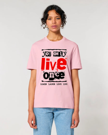 4in1-Kollektion: You only live once • für Damen & Herren • Exklusivdesign • personalisiert oder ohne Personalisierung