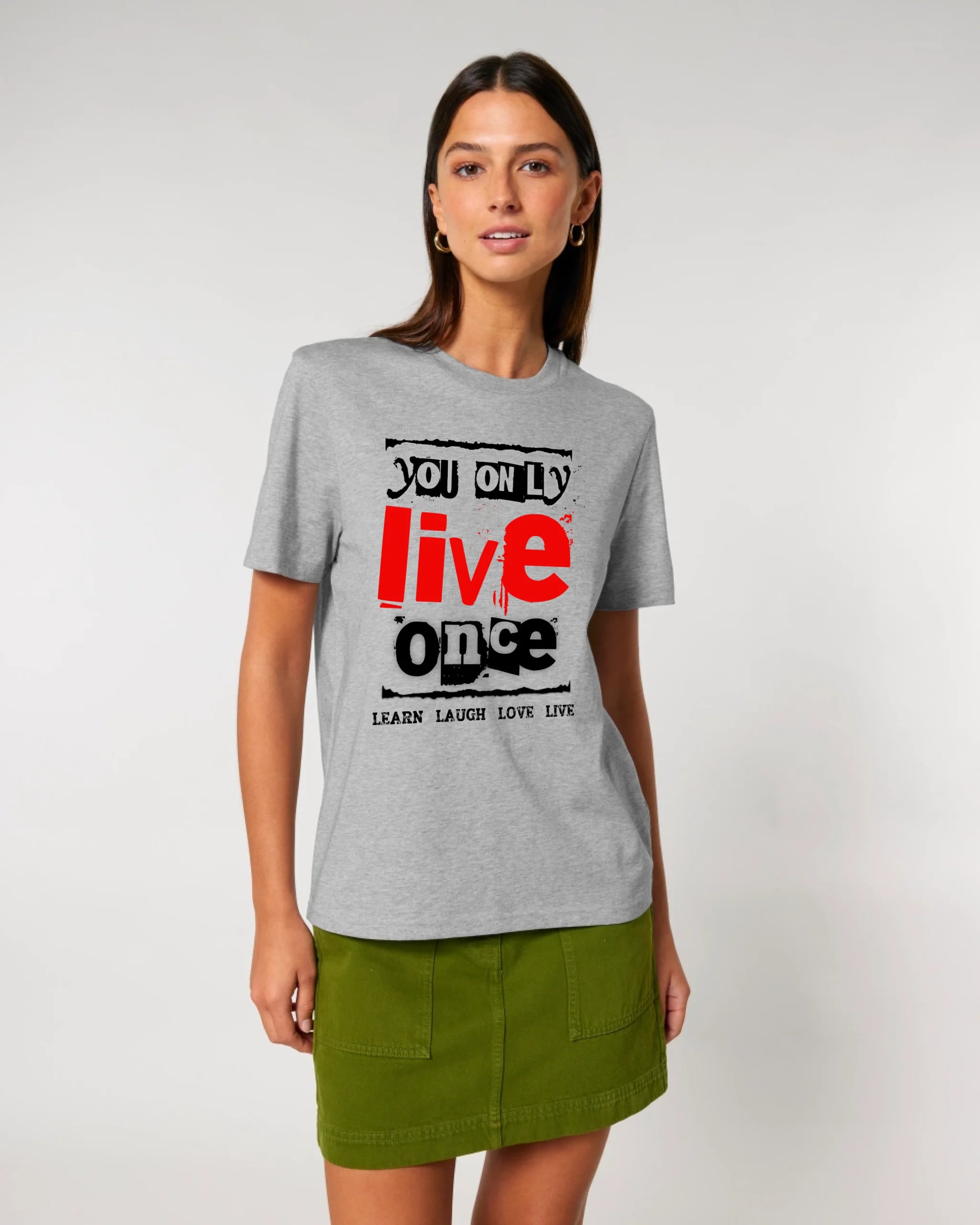 4in1-Kollektion: You only live once • für Damen & Herren • Exklusivdesign • personalisiert oder ohne Personalisierung