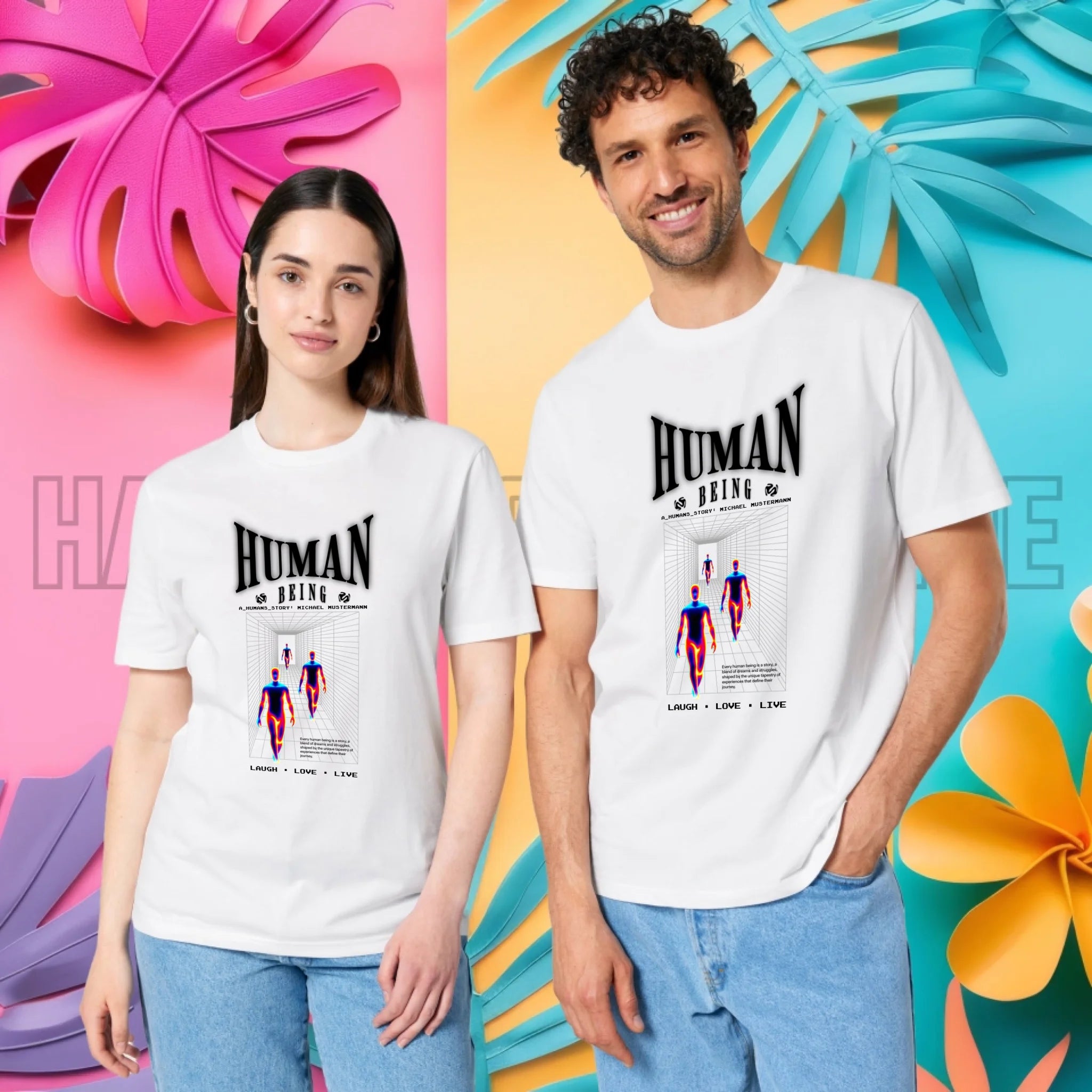 4in1-Kollektion: Human being• für Damen & Herren • Exklusivdesign • personalisiert oder ohne Personalisierung