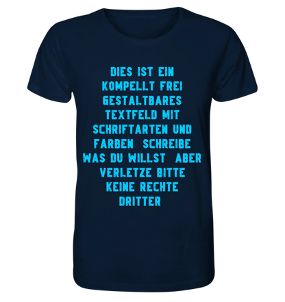 Textblock - Schreibe was du willst - Unisex Premium T-Shirt XS-5XL aus Bio-Baumwolle für Damen & Herren