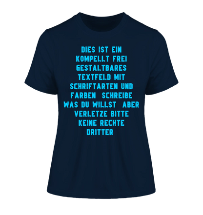 Textblock - Schreibe was du willst - Ladies Premium T-Shirt XS-2XL aus Bio-Baumwolle für Damen