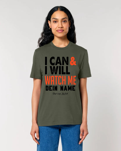 I CAN & I WILL • Unisex Premium T-Shirt XS-5XL aus Bio-Baumwolle für Damen & Herren • Exklusivdesign • personalisiert