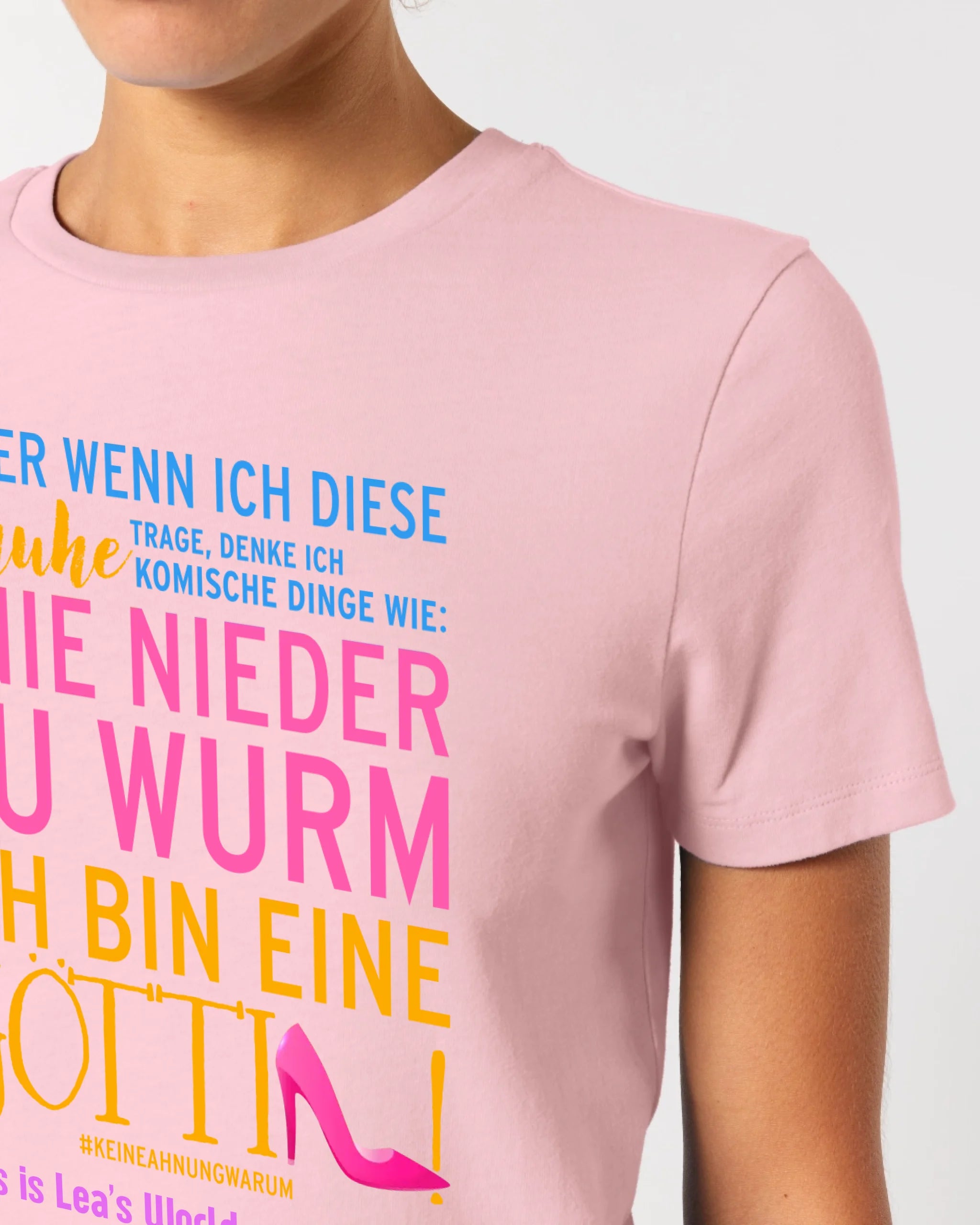 Immer wenn ich Schuhe • Göttin • 4 Versionen • Ladies Premium T-Shirt XS-2XL aus Bio-Baumwolle für Damen • Exklusivdesign • personalisiert