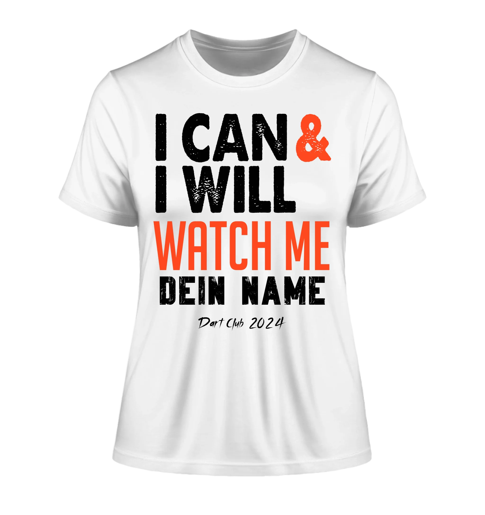 I CAN & I WILL • Ladies Premium T-Shirt XS-2XL aus Bio-Baumwolle für Damen • Exklusivdesign • personalisiert