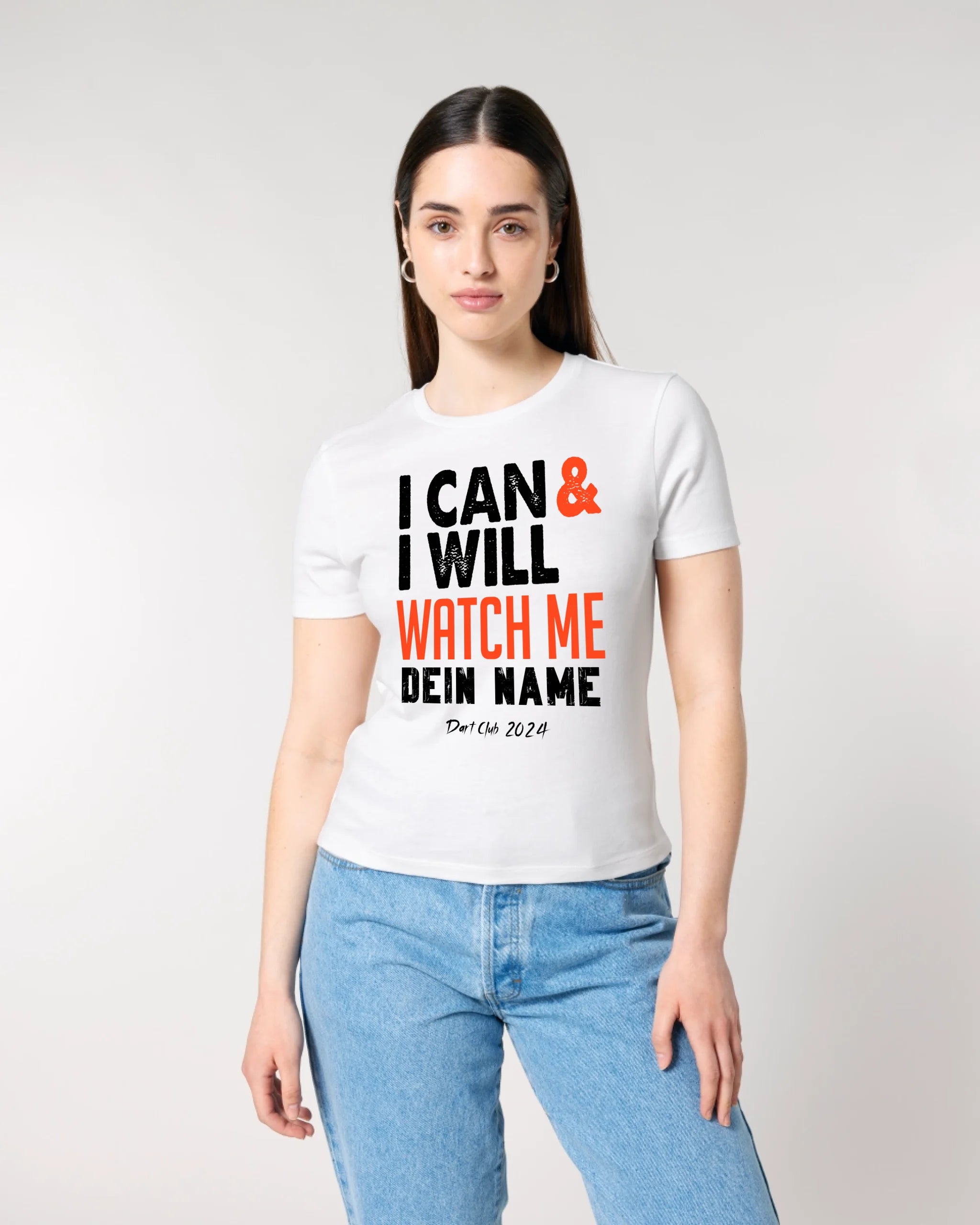 I CAN & I WILL • Ladies Premium T-Shirt XS-2XL aus Bio-Baumwolle für Damen • Exklusivdesign • personalisiert