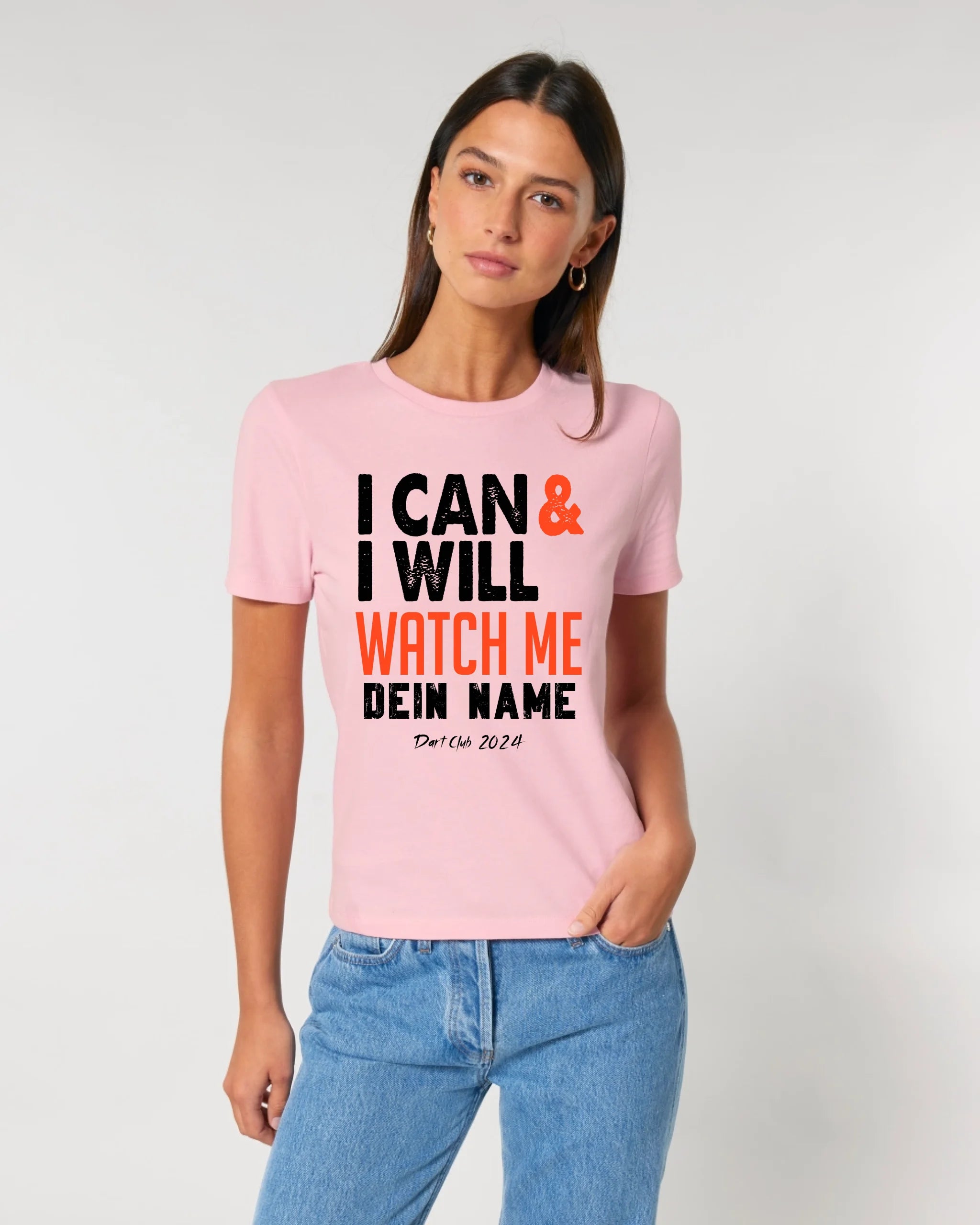 I CAN & I WILL • Ladies Premium T-Shirt XS-2XL aus Bio-Baumwolle für Damen • Exklusivdesign • personalisiert