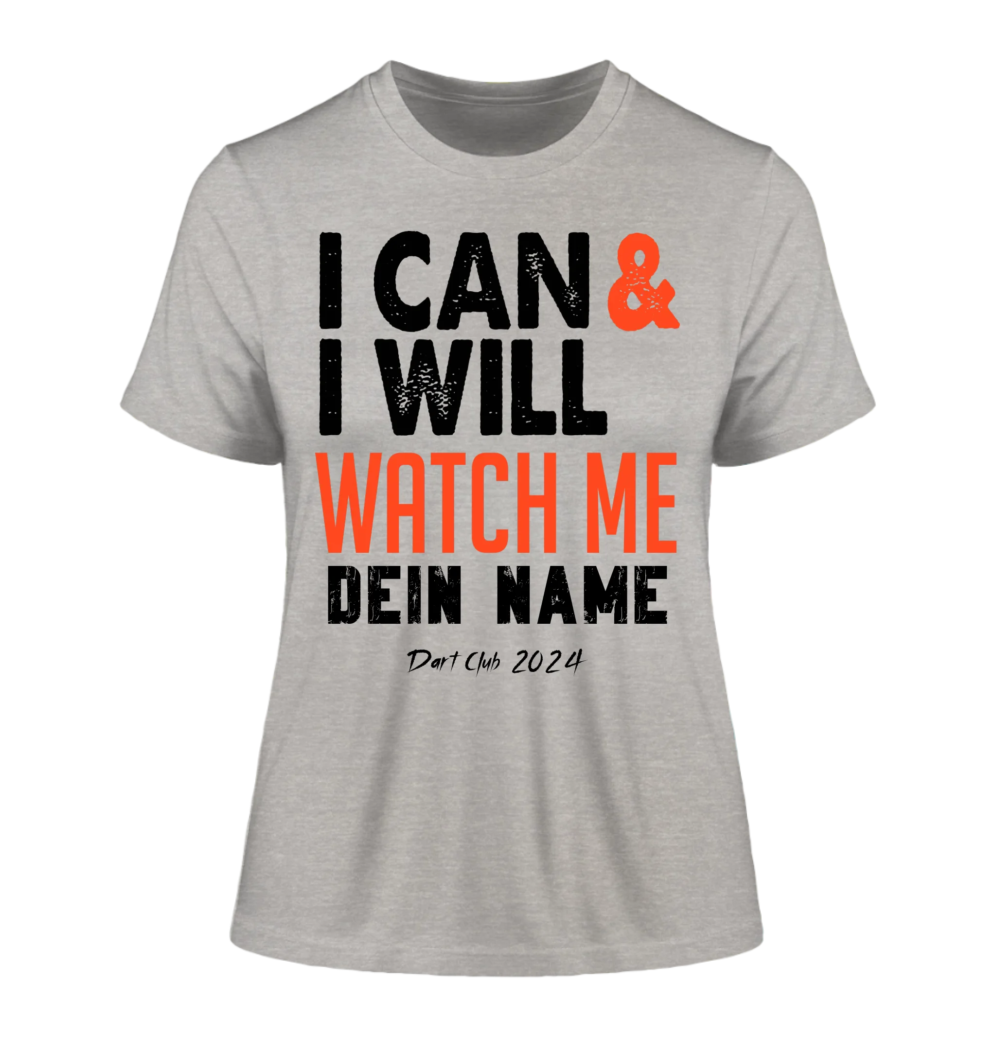 I CAN & I WILL • Ladies Premium T-Shirt XS-2XL aus Bio-Baumwolle für Damen • Exklusivdesign • personalisiert