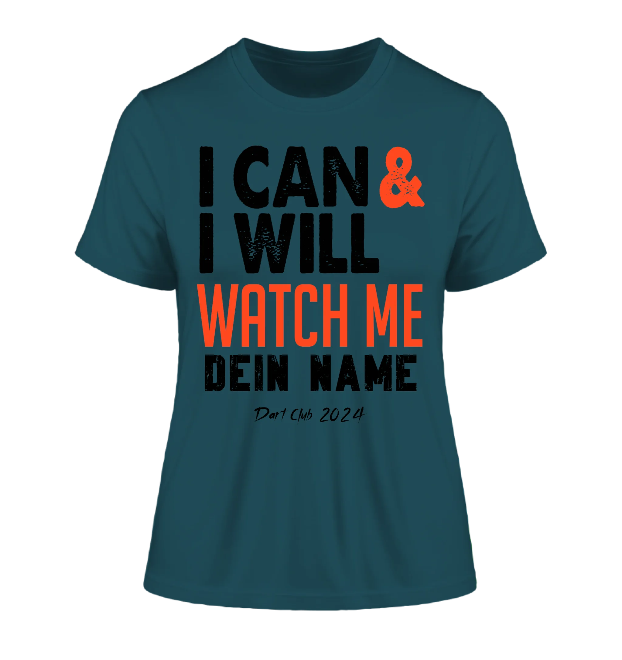 I CAN & I WILL • Ladies Premium T-Shirt XS-2XL aus Bio-Baumwolle für Damen • Exklusivdesign • personalisiert