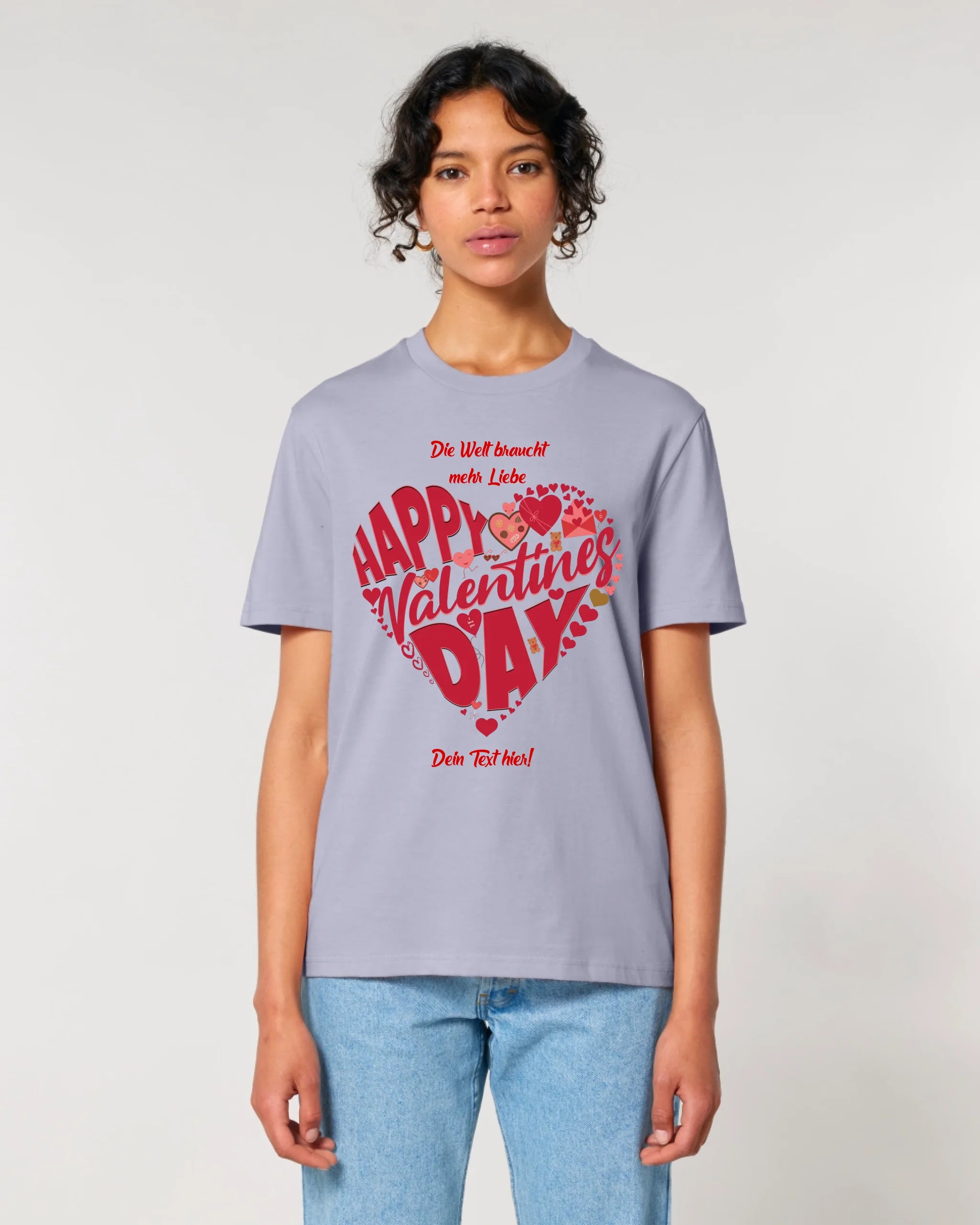 Valentinstag • Herz • Unisex Premium T-Shirt XS-5XL aus Bio-Baumwolle für Damen & Herren • Exklusivdesign • personalisiert