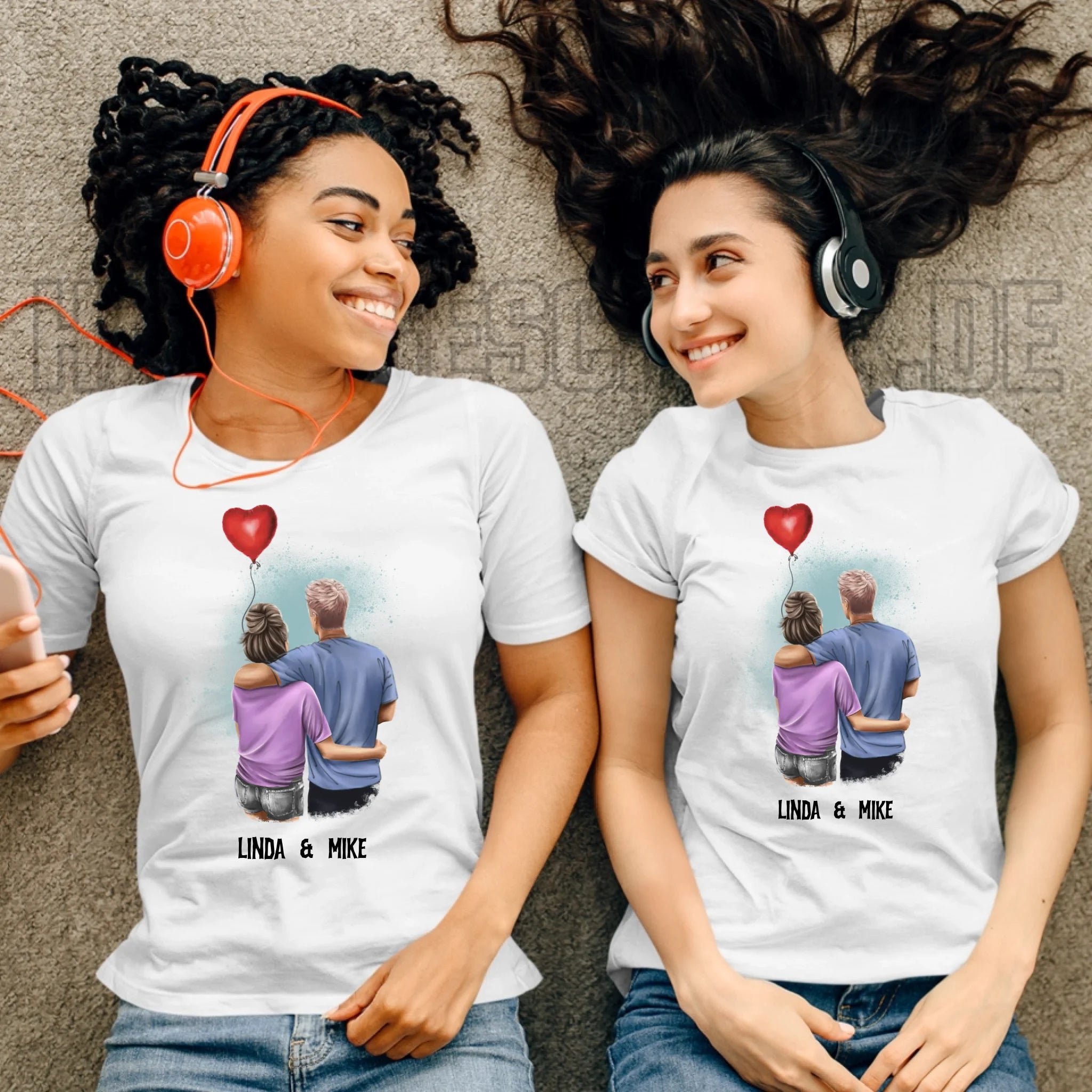 Couple Creator Ballon Love • Liebe • Beziehung • Paar Designer • Ladies Premium T-Shirt XS-2XL aus Bio-Baumwolle für Damen • Exklusivdesign • personalisiert • Motivauswahl • personalisierbar