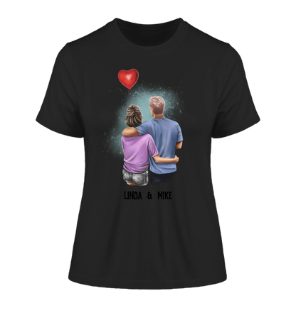 Couple Creator Ballon Love • Liebe • Beziehung • Paar Designer • Ladies Premium T-Shirt XS-2XL aus Bio-Baumwolle für Damen • Exklusivdesign • personalisiert • Motivauswahl • personalisierbar