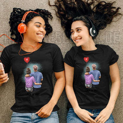 Couple Creator Ballon Love • Liebe • Beziehung • Paar Designer • Ladies Premium T-Shirt XS-2XL aus Bio-Baumwolle für Damen • Exklusivdesign • personalisiert • Motivauswahl • personalisierbar