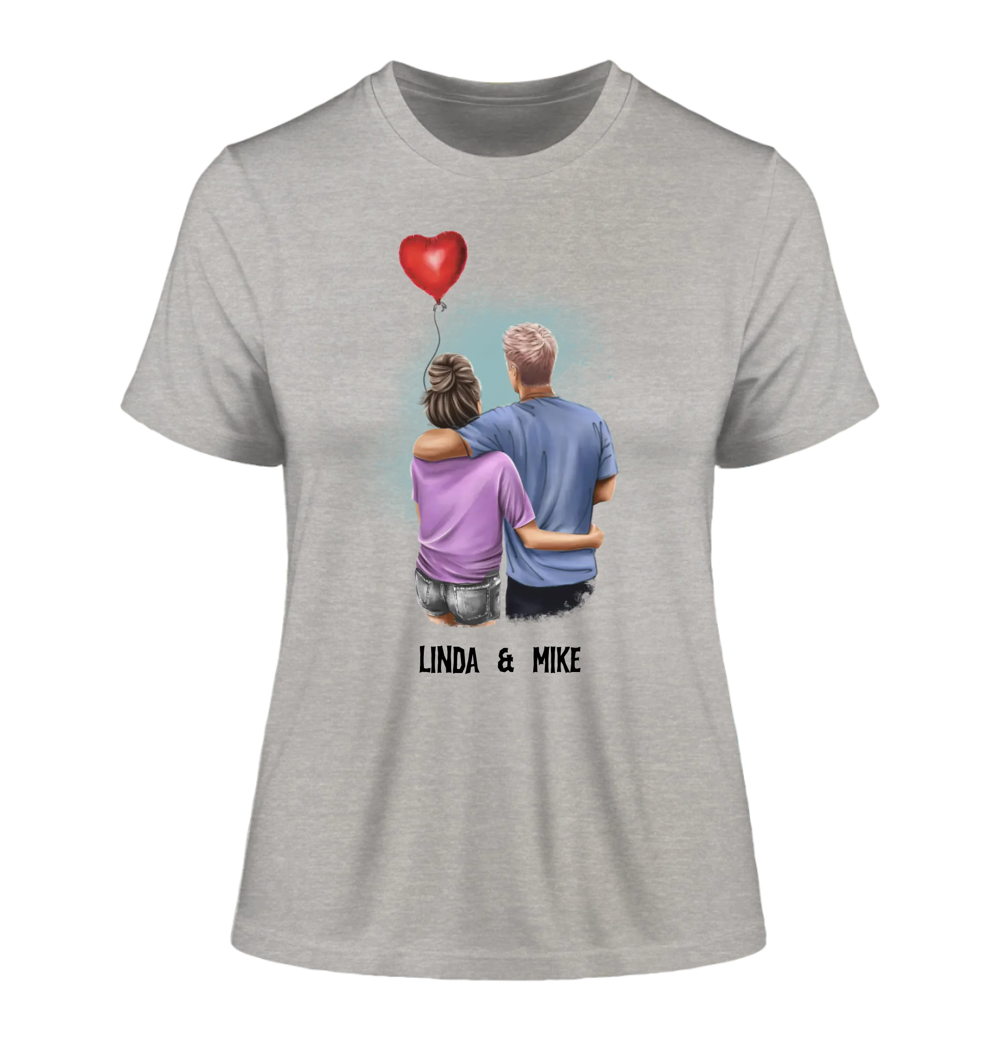 Couple Creator Ballon Love • Liebe • Beziehung • Paar Designer • Ladies Premium T-Shirt XS-2XL aus Bio-Baumwolle für Damen • Exklusivdesign • personalisiert • Motivauswahl • personalisierbar