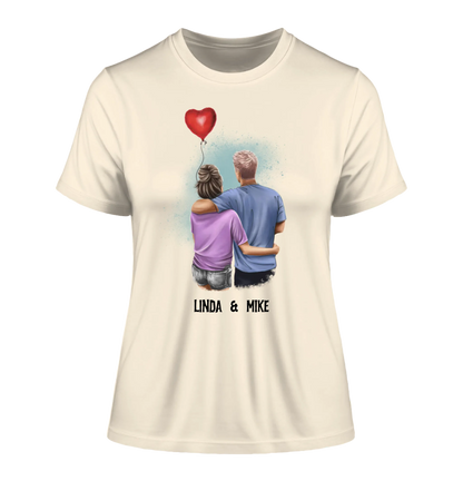 Couple Creator Ballon Love • Liebe • Beziehung • Paar Designer • Ladies Premium T-Shirt XS-2XL aus Bio-Baumwolle für Damen • Exklusivdesign • personalisiert • Motivauswahl • personalisierbar