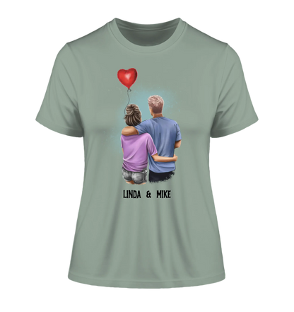 Couple Creator Ballon Love • Liebe • Beziehung • Paar Designer • Ladies Premium T-Shirt XS-2XL aus Bio-Baumwolle für Damen • Exklusivdesign • personalisiert • Motivauswahl • personalisierbar