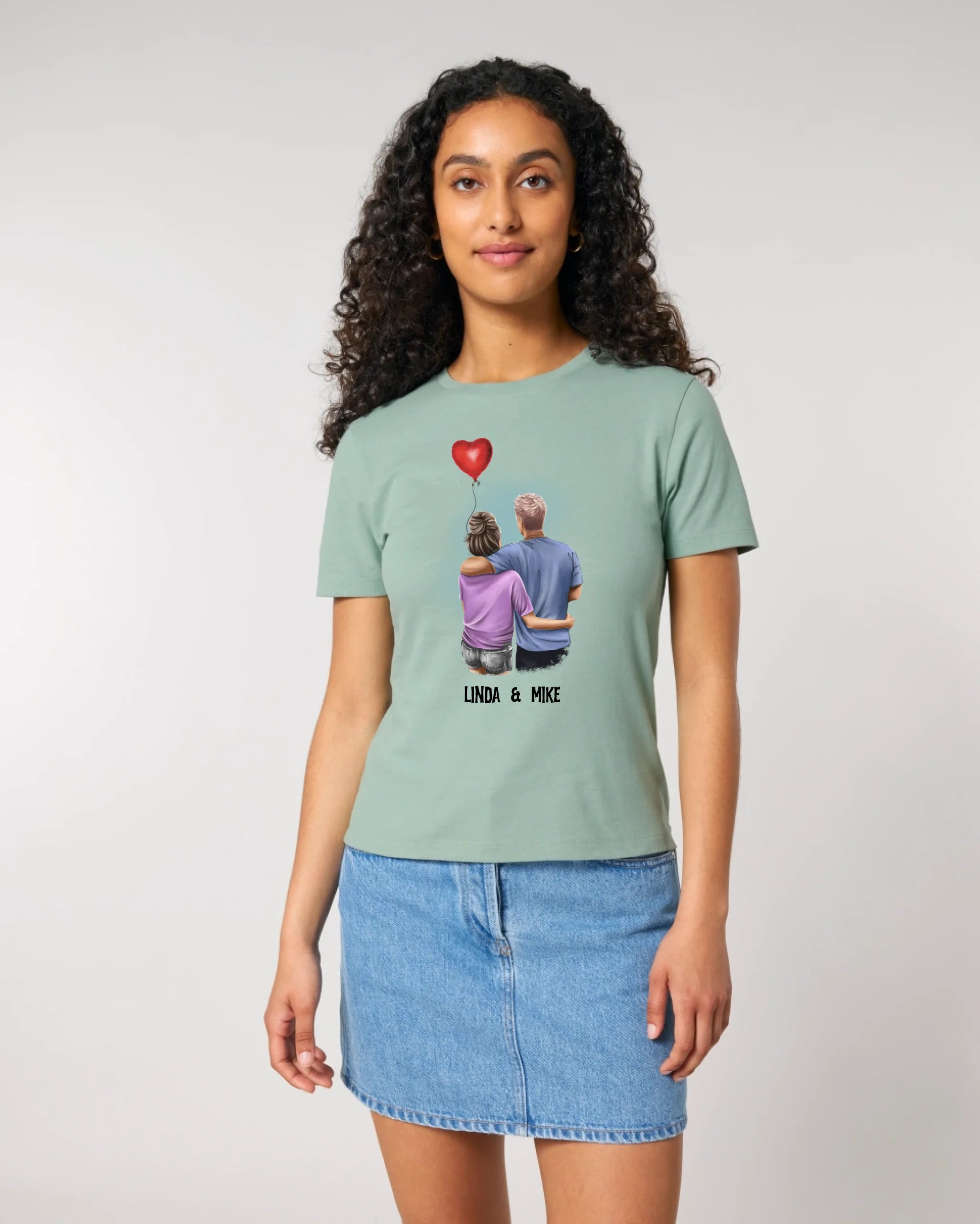 Couple Creator Ballon Love • Liebe • Beziehung • Paar Designer • Ladies Premium T-Shirt XS-2XL aus Bio-Baumwolle für Damen • Exklusivdesign • personalisiert • Motivauswahl • personalisierbar