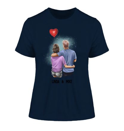 Couple Creator Ballon Love • Liebe • Beziehung • Paar Designer • Ladies Premium T-Shirt XS-2XL aus Bio-Baumwolle für Damen • Exklusivdesign • personalisiert • Motivauswahl • personalisierbar