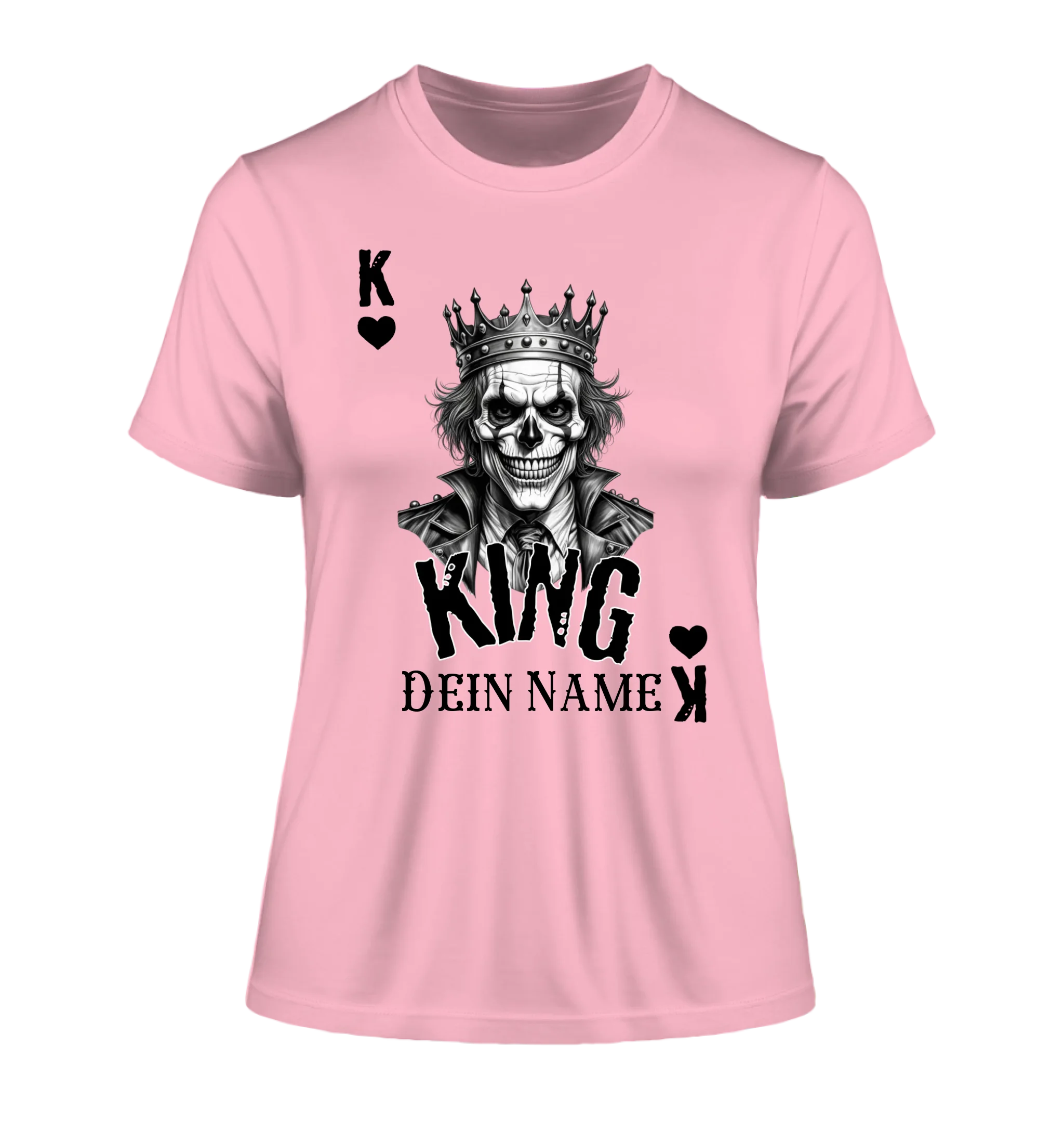 Poker King + dein Name • Ladies Premium T-Shirt XS-2XL aus Bio-Baumwolle für Damen • Exklusivdesign • personalisiert