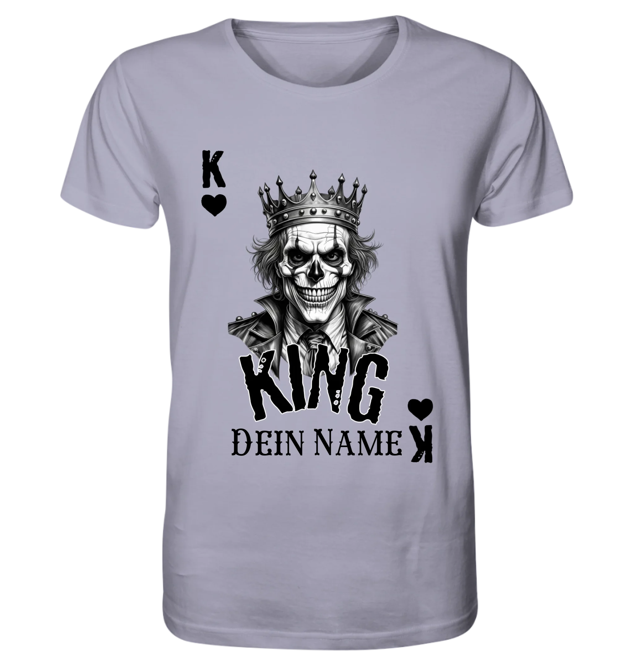 Poker King + dein Name • Unisex Premium T-Shirt XS-5XL aus Bio-Baumwolle für Damen & Herren • Exklusivdesign • personalisiert