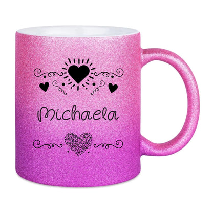 Glitzertassen in diversen Farben: Love 2 Design • Tasse • personalisiert