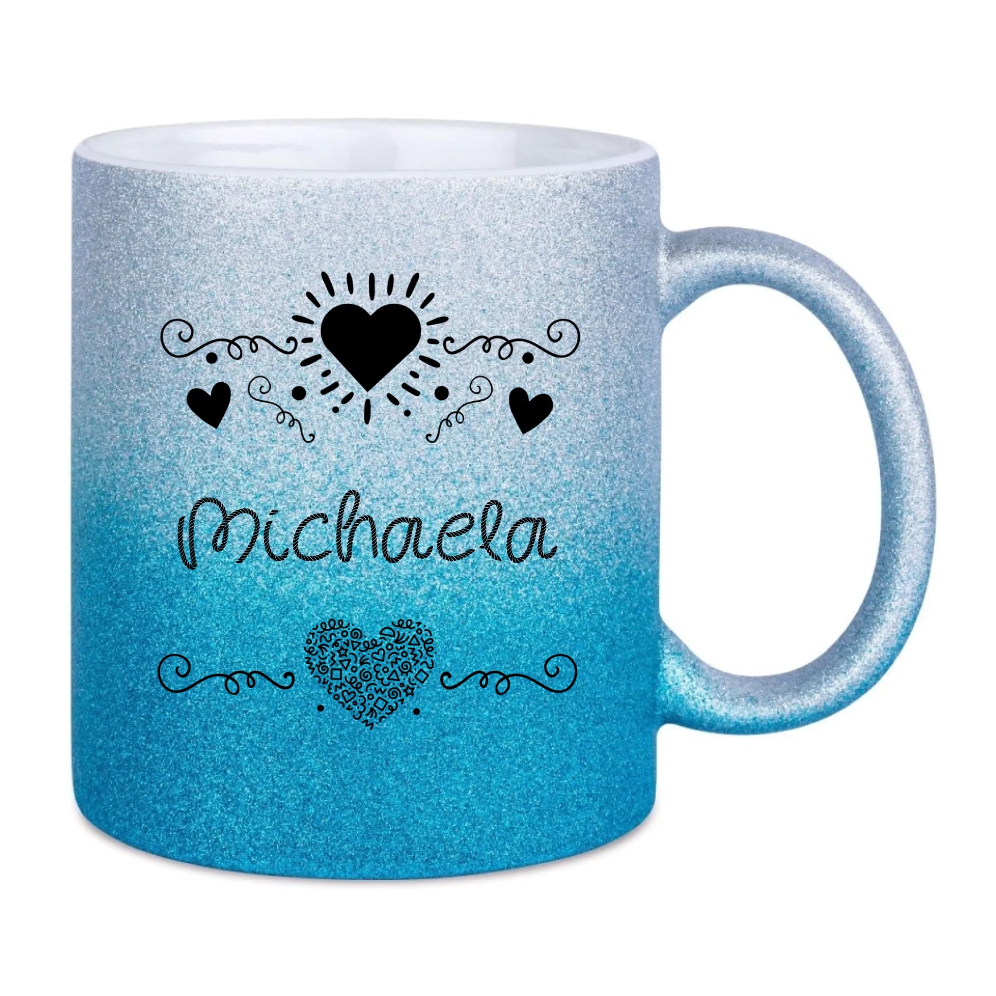 Glitzertassen in diversen Farben: Love 2 Design • Tasse • personalisiert