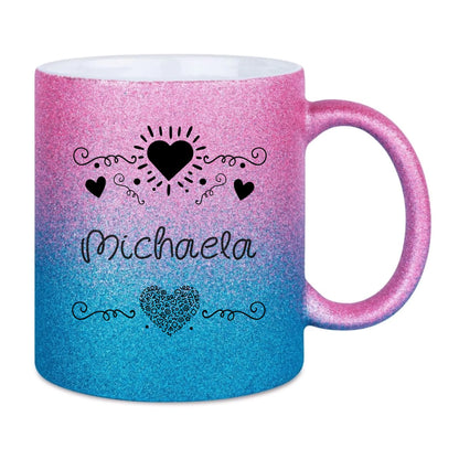 Glitzertassen in diversen Farben: Love 2 Design • Tasse • personalisiert