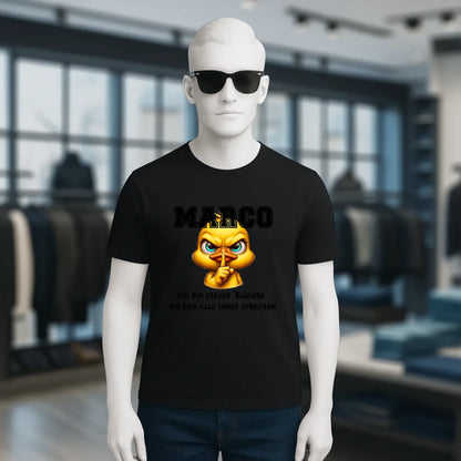 Smart Duck + WUNSCHNAME • Unisex Premium T-Shirt XS-5XL aus Bio-Baumwolle für Damen & Herren • Exklusivdesign • personalisiert